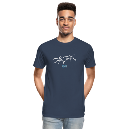 02.07.24 Taijn Torijn "Nature accepts us the way we are!" - Herren Bio-T-Shirt - Navy