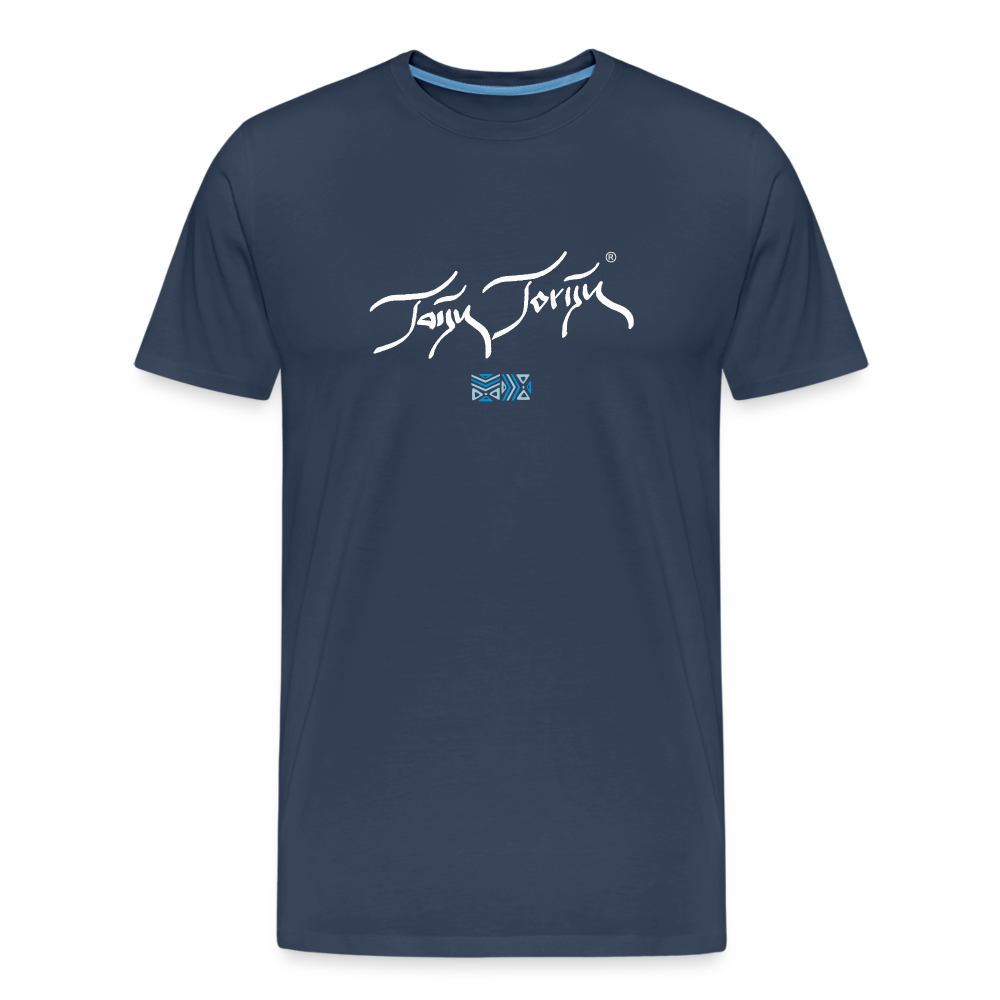 02.07.24 Taijn Torijn "Nature accepts us the way we are!" - Herren Bio-T-Shirt - Navy