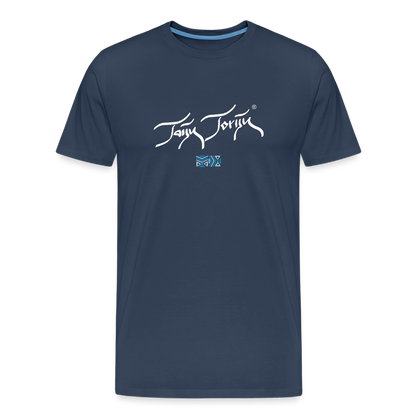 02.07.24 Taijn Torijn "Nature accepts us the way we are!" - Herren Bio-T-Shirt - Navy