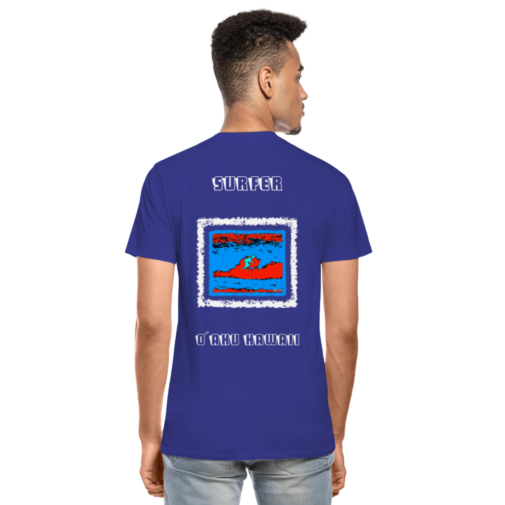 02.07.24 TaijnTorijn - Surfer - O´ahu - Herren Bio T-Shirt - Dunkle Farben - Königsblau