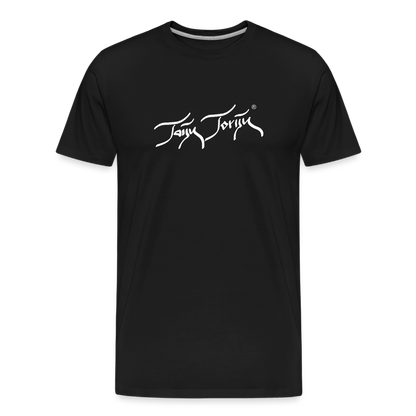 02.07.24 Taijn Torijn "Blacktip Reef Sharks - Bora Bora" - HERREN BIO T-Shirt - Dunkle Farben - Schwarz