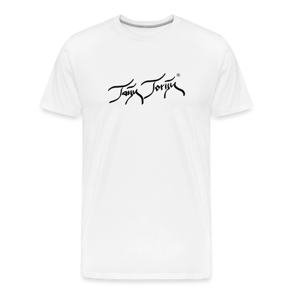 02.07.24 Taijn Torijn "Blacktip Reef Sharks - Bora Bora" - HERREN BIO T-Shirt - Weiß - Weiß