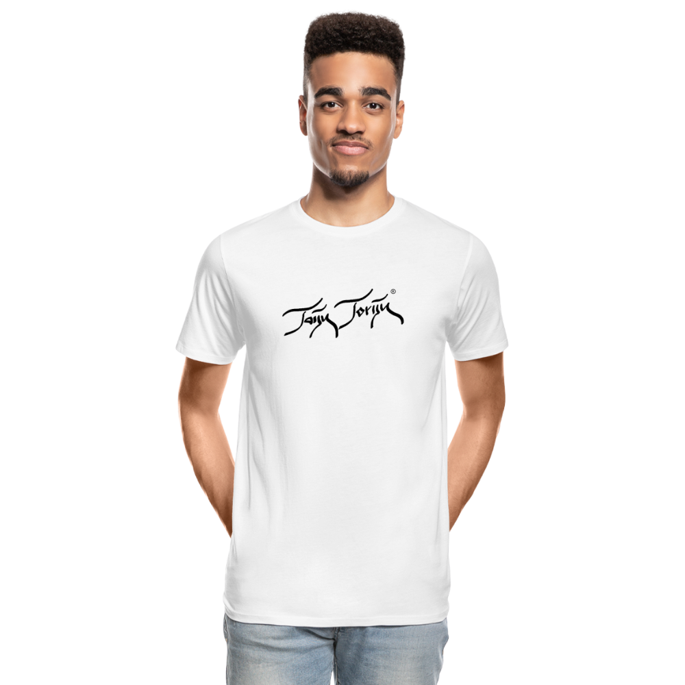 02.07.24 Taijn Torijn "Blacktip Reef Sharks - Bora Bora" - HERREN BIO T-Shirt - Weiß - Weiß