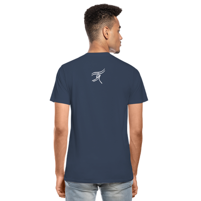 03.07.24 TaijnTorijn - Taijn Torijn Signature" - Herren Bio T-Shirt - Dunkle Farben - Navy