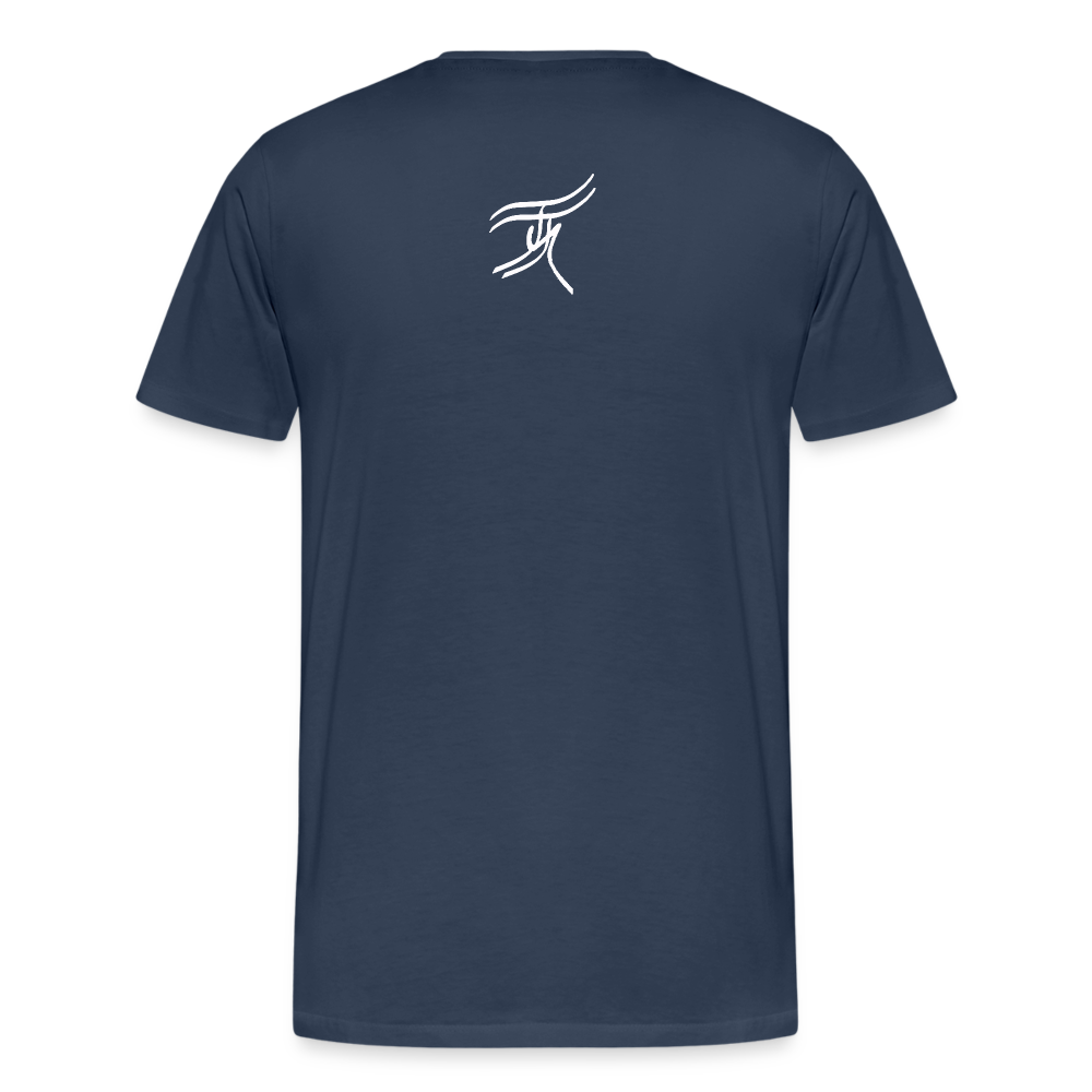 03.07.24 TaijnTorijn - Taijn Torijn Signature" - Herren Bio T-Shirt - Dunkle Farben - Navy