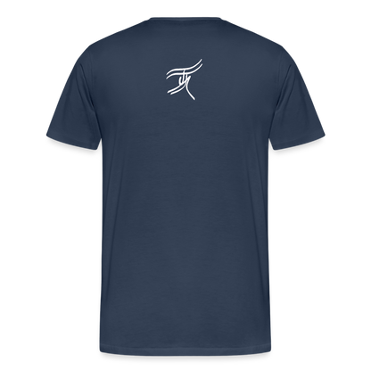 03.07.24 TaijnTorijn - Taijn Torijn Signature" - Herren Bio T-Shirt - Dunkle Farben - Navy