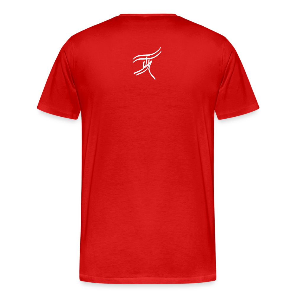 03.07.24 TaijnTorijn - Taijn Torijn Signature" - Herren Bio T-Shirt - Dunkle Farben - Rot