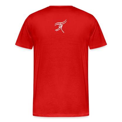 03.07.24 TaijnTorijn - Taijn Torijn Signature" - Herren Bio T-Shirt - Dunkle Farben - Rot