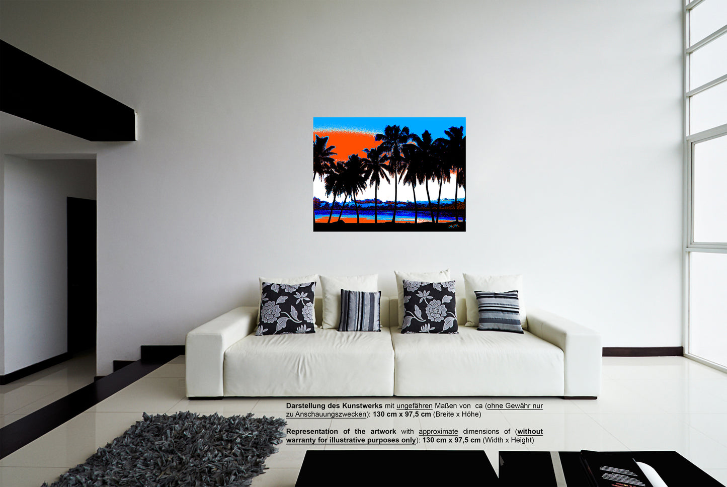 "Sunset Palms - Aitutaki" - - - OPEN EDITION - - - Leinwand