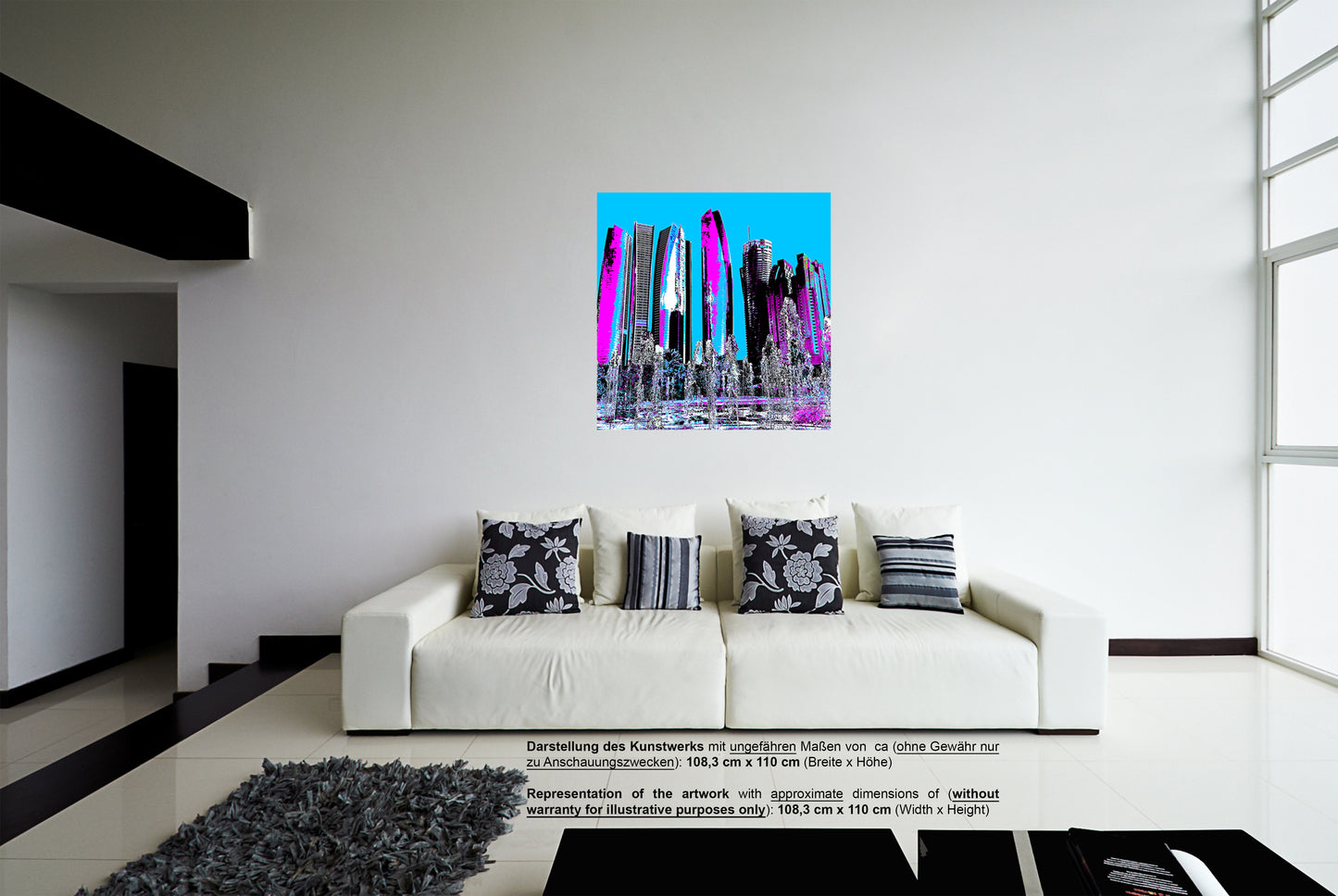 "Skyline Abu Dhabi" - - - OPEN EDITION - - - Leinwand