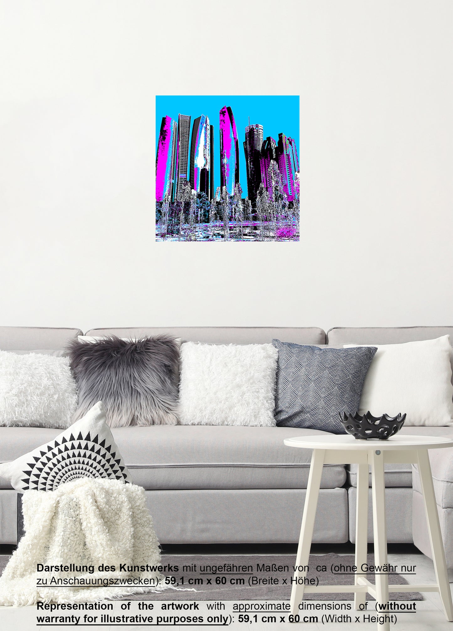 "Skyline Abu Dhabi" - - - OPEN EDITION - - - Leinwand