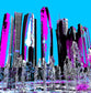 "Skyline Abu Dhabi" - - - OPEN EDITION - - - Leinwand